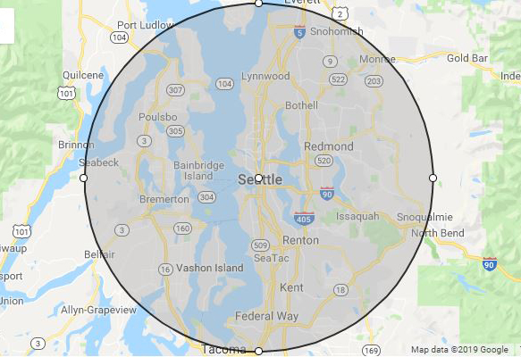 phillips celebrations service radius seattle washington